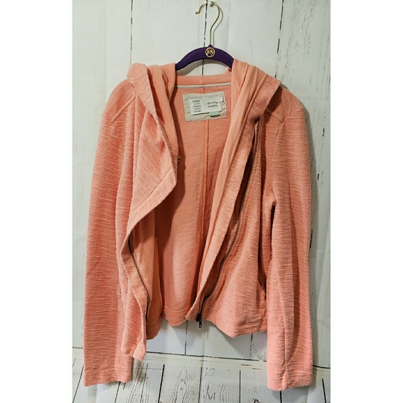 **SALE** SATURDAY SUNDAY orange moto zip jacket S - Picture 3 of 7